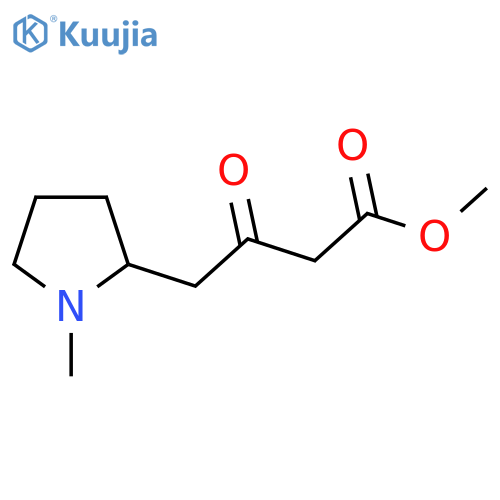 methyl 4-(1-methylpyrrolidin-2-yl)-3-oxobutanoate structure
