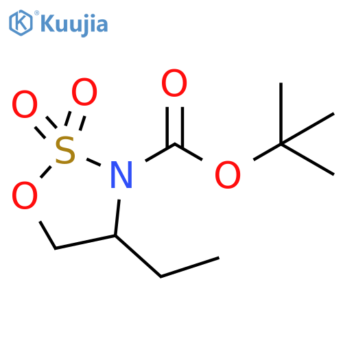 3-Boc-4-ethyl-1,2,3-oxathiazolidine 2,2-dioxide structure