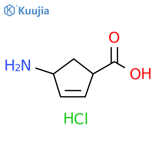 4-aminocyclopent-2-ene-1-carboxylic acid hydrochloride structure