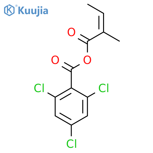 [(Z)-2-Methylbut-2-enoyl] 2,4,6-trichlorobenzoate structure