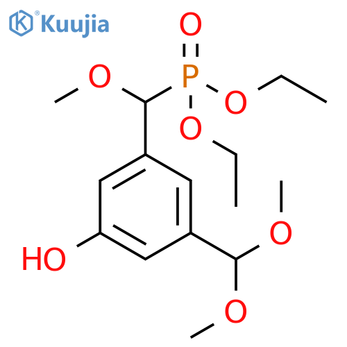 Phosphonic acid,[[3-(dimethoxymethyl)-5-hydroxyphenyl]methoxymethyl]-, diethyl ester structure