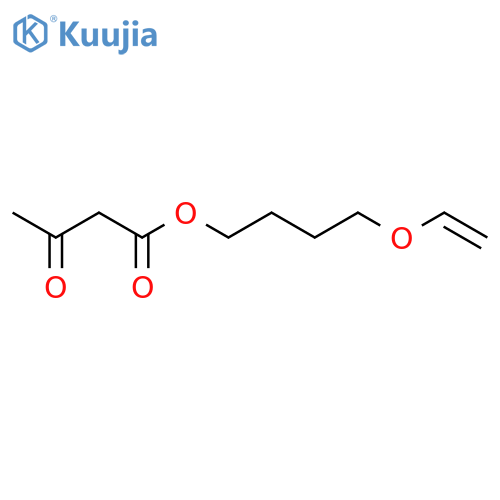 Butanoic acid, 3-oxo-, 4-(ethenyloxy)butyl ester structure