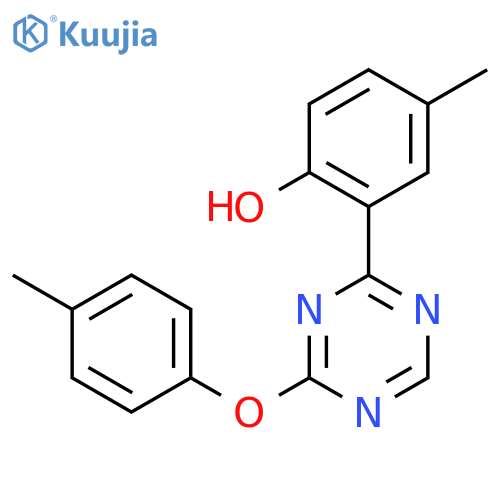 4-Methyl-6-[6-(4-methylphenoxy)-1,3,5-triazin-2(1H)-ylidene]cyclohexa-2,4-dien-1-one structure