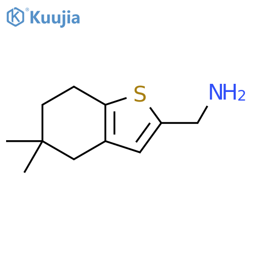 (5,5-dimethyl-4,5,6,7-tetrahydro-1-benzothiophen-2-yl)methanamine structure