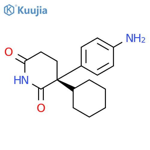 2,6-Piperidinedione, 3-(4-aminophenyl)-3-cyclohexyl-, (S)- structure