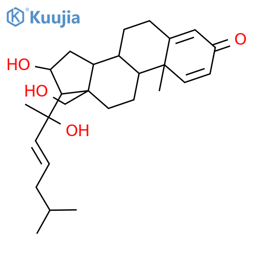 (16beta,22E)-16,18,20-Trihydroxycholesta-1,4,22-trien-3-one structure