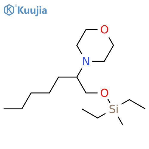 Morpholine, 4-[1-[[(diethylmethylsilyl)oxy]methyl]hexyl]- structure