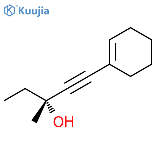 1-Pentyn-3-ol, 1-(1-cyclohexen-1-yl)-3-methyl-, (R)- structure