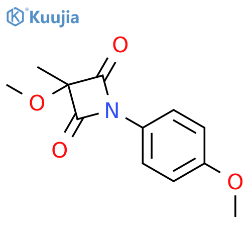 2,4-Azetidinedione, 3-methoxy-1-(4-methoxyphenyl)-3-methyl- structure