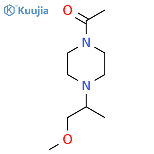 1-4-(1-methoxypropan-2-yl)piperazin-1-ylethan-1-one structure