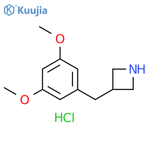 3-[(3,5-dimethoxyphenyl)methyl]azetidine hydrochloride structure