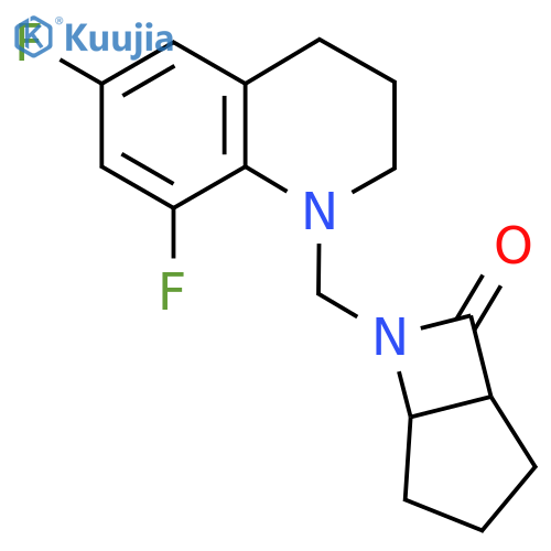 6-[(6,8-Difluoro-1,2,3,4-tetrahydroquinolin-1-yl)methyl]-6-azabicyclo[3.2.0]heptan-7-one structure