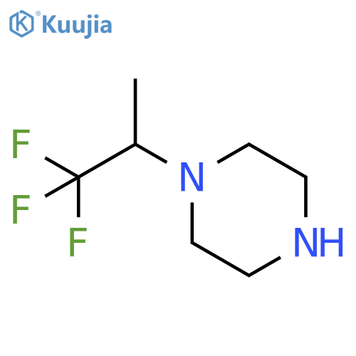 1-(1,1,1-trifluoropropan-2-yl)piperazine structure