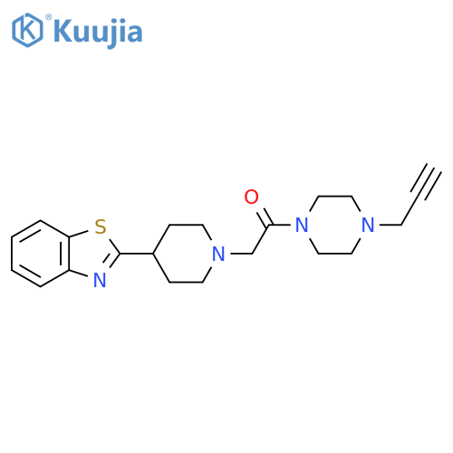 2-[4-(1,3-Benzothiazol-2-yl)piperidin-1-yl]-1-[4-(prop-2-yn-1-yl)piperazin-1-yl]ethan-1-one structure