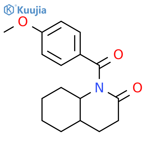 2(1H)-Quinolinone, octahydro-1-(4-methoxybenzoyl)- structure