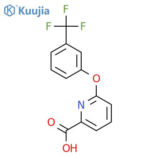 6-(3-(Trifluoromethyl)phenoxy)picolinic acid structure