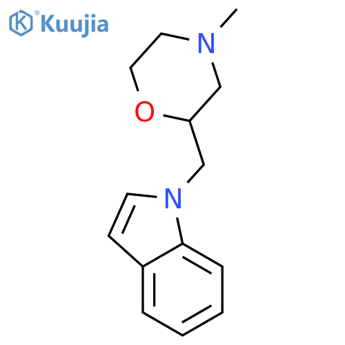 1H-Indole, 1-[(4-methyl-2-morpholinyl)methyl]- structure