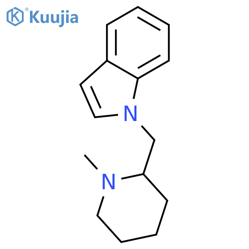 N-(N-Methylpiperidinyl)methylindole structure