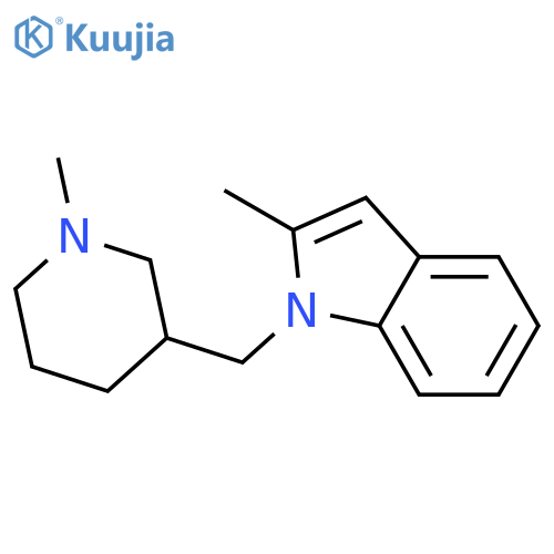 1H-Indole, 2-methyl-1-[(1-methyl-3-piperidinyl)methyl]-,monohydrochloride structure