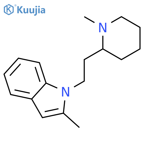 1H-Indole, 2-methyl-1-[2-(1-methyl-2-piperidinyl)ethyl]- structure
