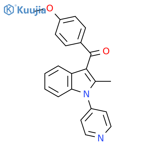 Methanone, (4-methoxyphenyl)[2-methyl-1-(4-pyridinyl)-1H-indol-3-yl]- structure