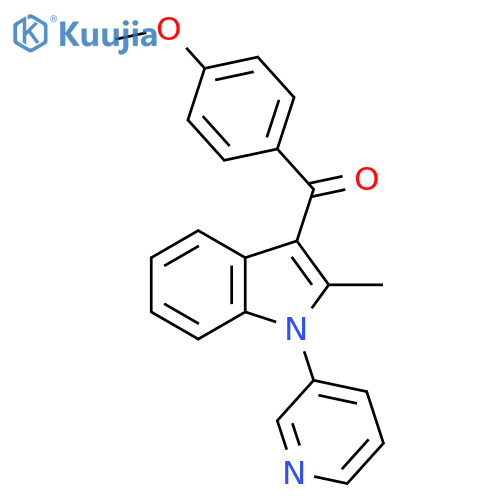 Methanone, (4-methoxyphenyl)[2-methyl-1-(3-pyridinyl)-1H-indol-3-yl]- structure