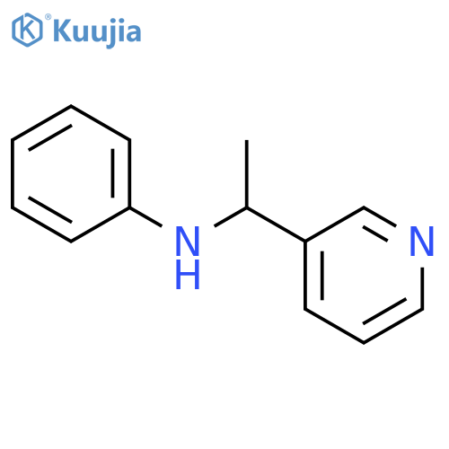 N-[1-(pyridin-3-yl)ethyl]aniline structure
