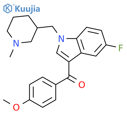 METHANONE, [5-FLUORO-1-[(1-METHYL-3-PIPERIDINYL)METHYL]-1H-INDOL-3-YL](4-METHOXYPHENYL)- structure