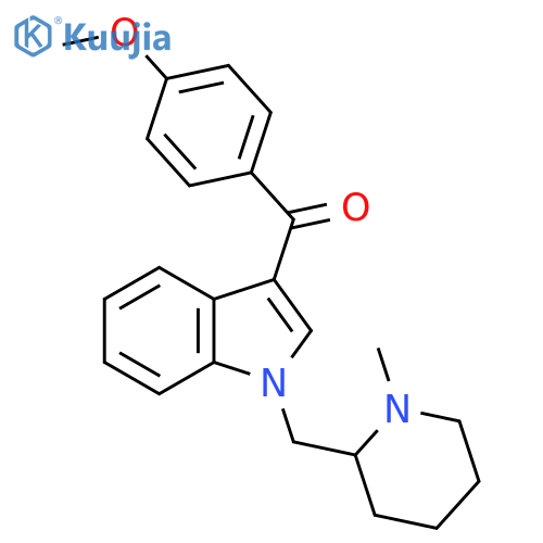 Methanone,(4-methoxyphenyl)[1-[(1-methyl-2-piperidinyl)methyl]-1H-indol-3-yl]- structure