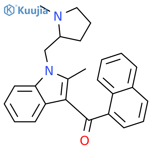 Methanone,[2-methyl-1-[(1-methyl-2-pyrrolidinyl)methyl]-1H-indol-3-yl]-1-naphthalenyl- structure