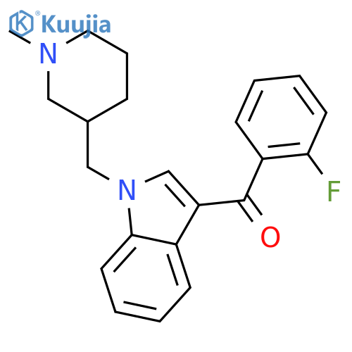 Methanone,(2-fluorophenyl)[1-[(1-methyl-3-piperidinyl)methyl]-1H-indol-3-yl]- structure