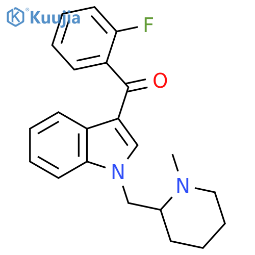 Methanone,(2-fluorophenyl)[1-[(1-methyl-2-piperidinyl)methyl]-1H-indol-3-yl]- structure