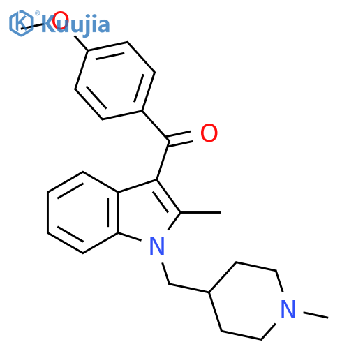Methanone,(4-methoxyphenyl)[2-methyl-1-[(1-methyl-4-piperidinyl)methyl]-1H-indol-3-yl]- structure