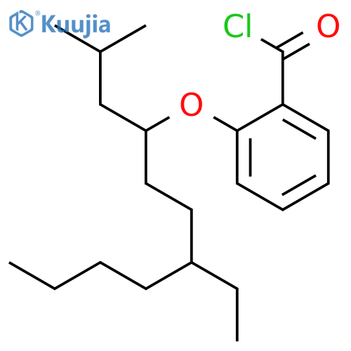 Benzoyl chloride, 2-[[4-ethyl-1-(2-methylpropyl)octyl]oxy]- structure