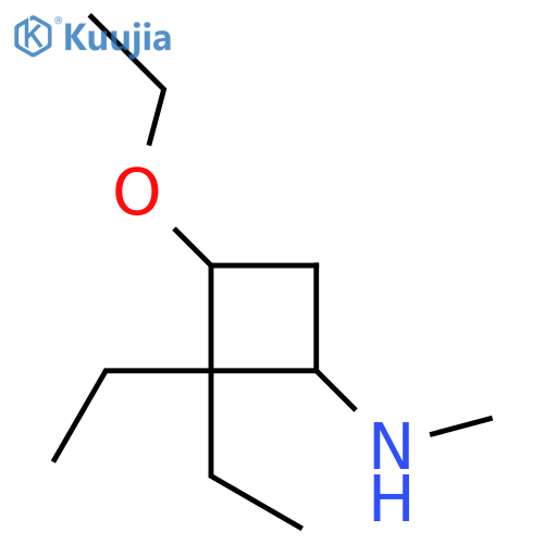 3-ethoxy-2,2-diethyl-N-methylcyclobutan-1-amine structure