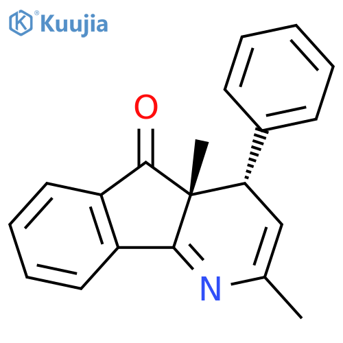 5H-Indeno[1,2-b]pyridin-5-one, 4,4a-dihydro-2,4a-dimethyl-4-phenyl-,trans- structure