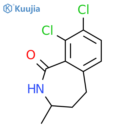 1H-2-Benzazepin-1-one, 8,9-dichloro-2,3,4,5-tetrahydro-3-methyl- structure