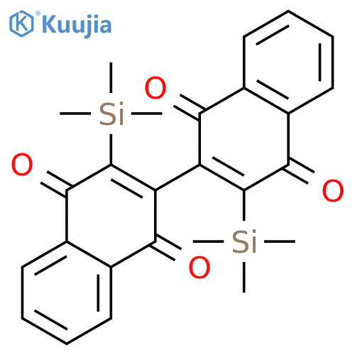 [2,2'-Binaphthalene]-1,1',4,4'-tetrone, 3,3'-bis(trimethylsilyl)- structure