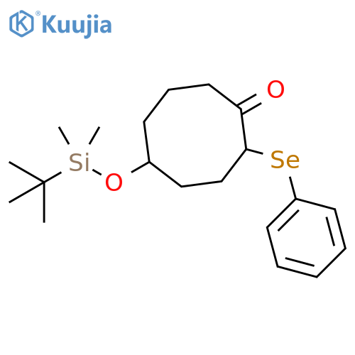 Cyclooctanone,5-[[(1,1-dimethylethyl)dimethylsilyl]oxy]-2-(phenylseleno)- structure