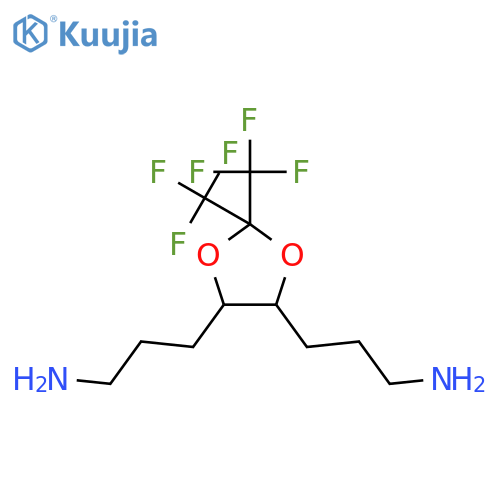 1,3-Dioxolane-4,5-dipropanamine, 2,2-bis(trifluoromethyl)- structure
