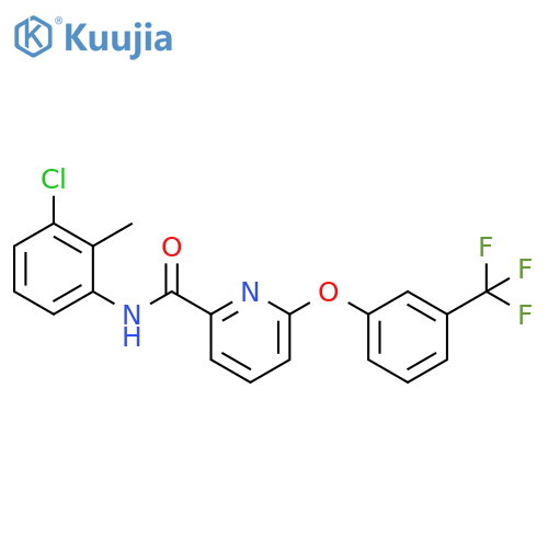 2-Pyridinecarboxamide,N-(3-chloro-2-methylphenyl)-6-[3-(trifluoromethyl)phenoxy]- structure