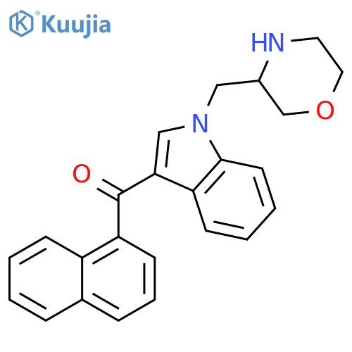 Methanone, [1-(3-morpholinylmethyl)-1H-indol-3-yl]-1-naphthalenyl- structure