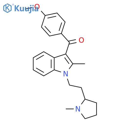 Methanone,(4-methoxyphenyl)[2-methyl-1-[2-(1-methyl-2-pyrrolidinyl)ethyl]-1H-indol-3-yl]- structure