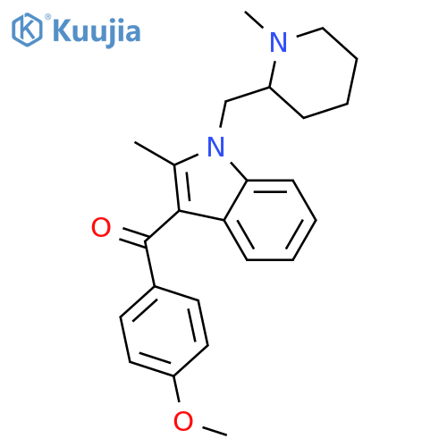 Methanone,(4-methoxyphenyl)[2-methyl-1-[(1-methyl-2-piperidinyl)methyl]-1H-indol-3-yl]- structure