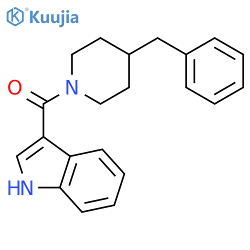 Piperidine, 1-(1H-indol-3-ylcarbonyl)-4-(phenylmethyl)- structure