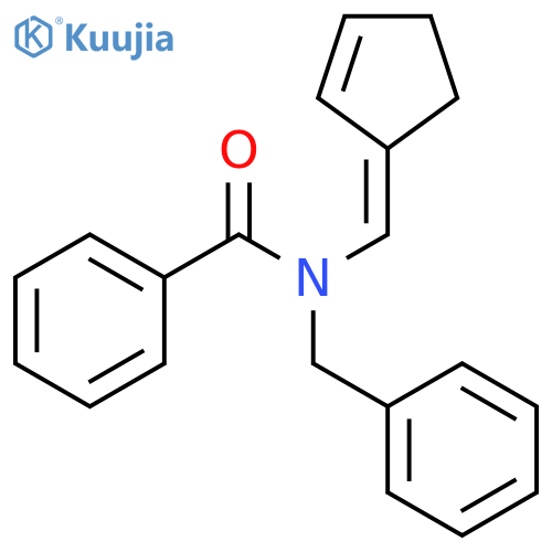 Benzamide, N-(2-cyclopenten-1-ylidenemethyl)-N-(phenylmethyl)- structure