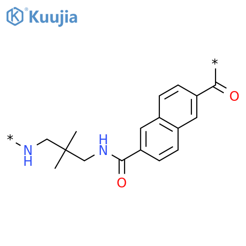 Poly[imino(2,2-dimethyl-1,3-propanediyl)iminocarbonyl-2,6-naphthalenediylcarbonyl] structure