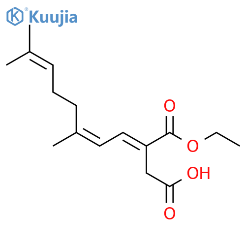 Butanedioic acid, (3,7-dimethyl-2,6-octadienylidene)-, 1-ethyl ester,(E,Z)- structure