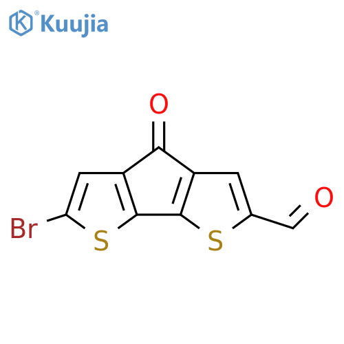 10-bromo-7-oxo-3,11-dithiatricyclo6.3.0.0,2,6undeca-1(8),2(6),4,9-tetraene-4-carbaldehyde structure