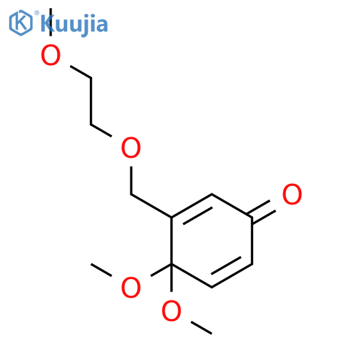 2,5-Cyclohexadien-1-one, 4,4-dimethoxy-3-[(2-methoxyethoxy)methyl]- structure